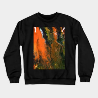 Volcano Breath Fluid Art Crewneck Sweatshirt